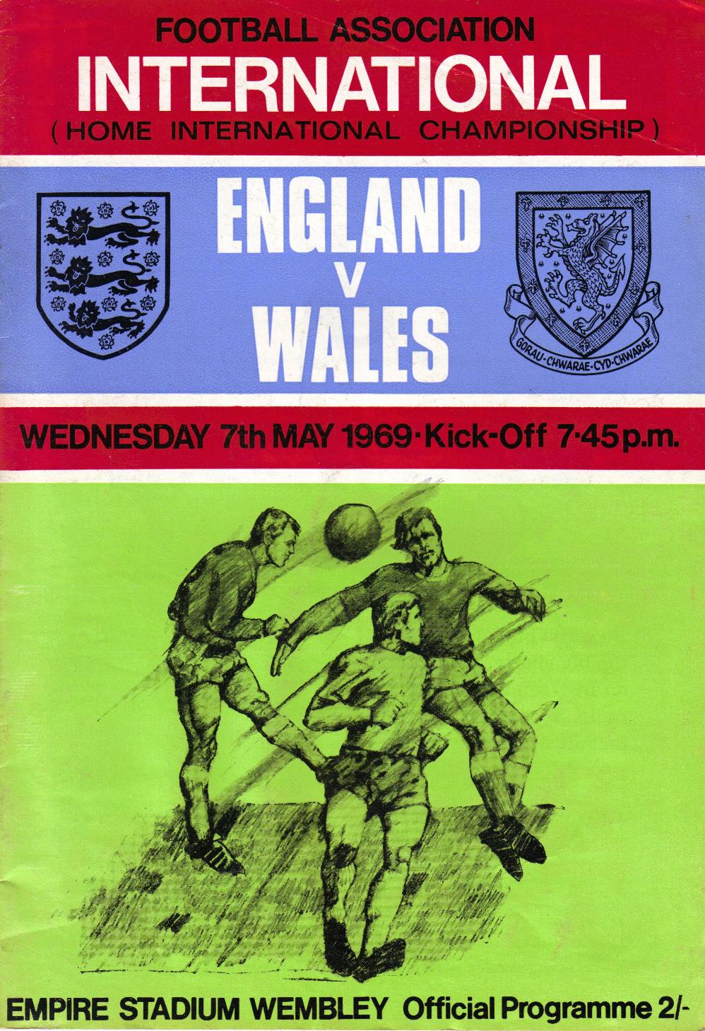 1969 - ENGLAND v WALES